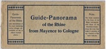 Guide-Panorama of the Rhine from Mayence to Cologne. With descriptions of the most interesting towns, villages etc. immidiate at the in relievs marked places (sic.).
