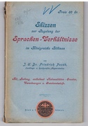 Skizzen zur Regelung der Sprachen-Verhältnisse im Königreiche Böhmen
Mit Anhang, enthaltend Nationalitäten-Gesetze, Verordnungen und Gesetzentwürfe. (Aus dem Böhmisch übersetz vom Verfasser)
