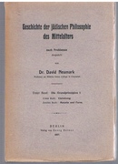 Geschichte der jüdischen Philosophie des Mittelalters
nach Problemen dargestellt