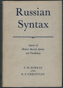 Russian Syntax.
Aspects of Modern Russian Syntax and Vocabulary.
