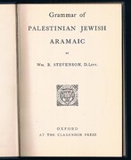 Grammar of Palestinian Jewish Aramaic.
