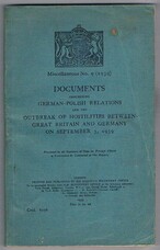 HMSO German-Polish documents 1939.